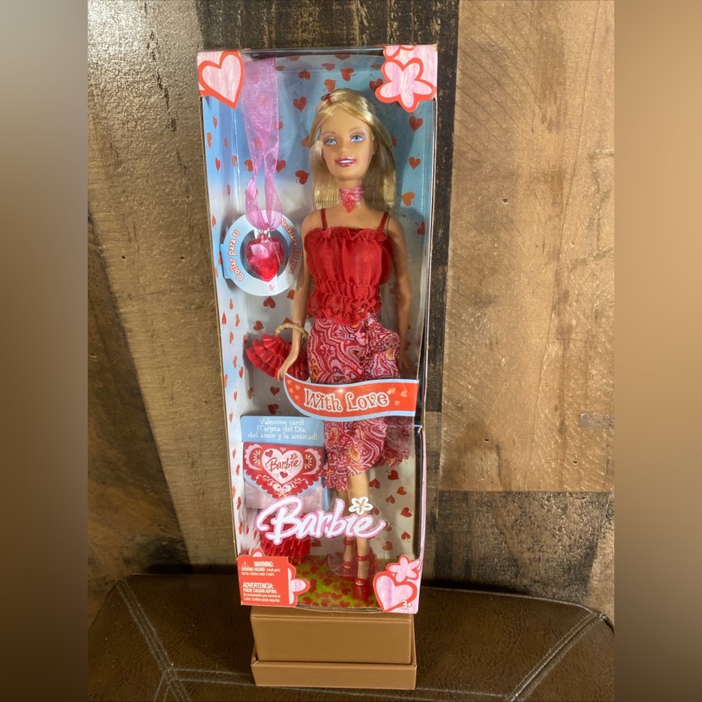 Barbie With Love Valentine Doll W/ Necklace & Card 2005 Mattel H8254 Vintage